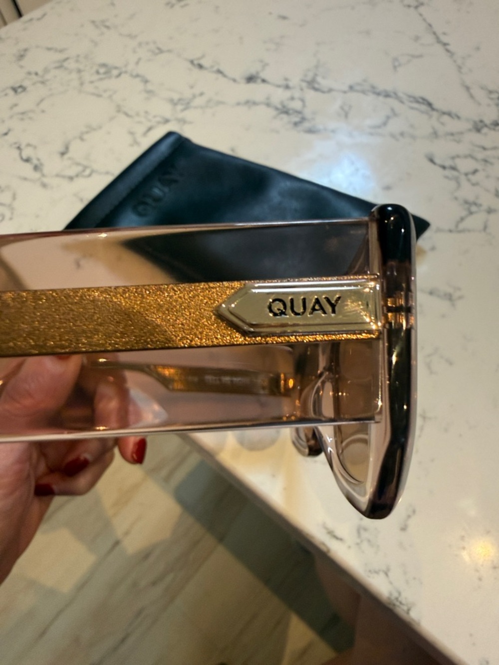 Quay Australia Tell Me More Sunglasses with Doe Fram and Brown Lenses - Picture 6 of 6